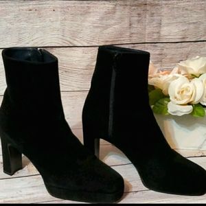 Final Price! Stuart Weitzman Suede Block Heel Boot